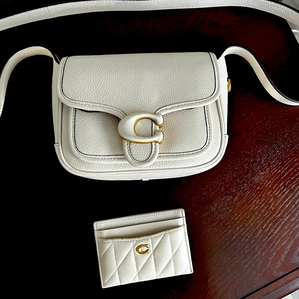 Coach handbag with cardholder.